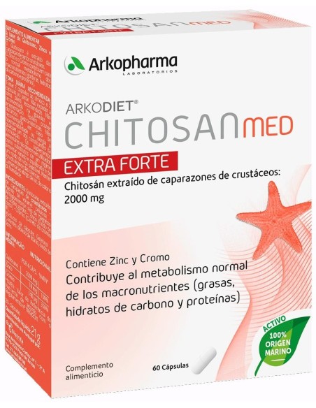Arkopharma Arkodiet Chitosán Extra Forte 500 Mg, 60 Cápsulas