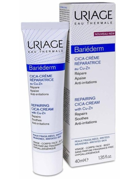 Uriage Bariederm-Cica Crema Reparadora Dermatológica Multiusos Pieles Dañadas 40 Ml