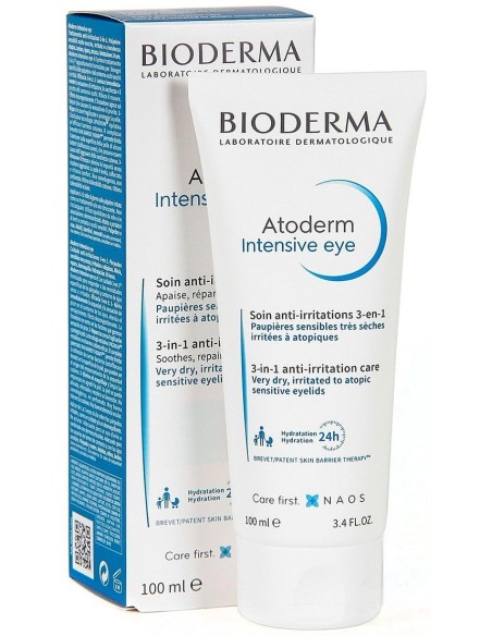 Atoderm Intensive Eye Cuidado 3 En 1 Para Párpados Irritados, Tratamientos Ojos Bioderma - Perfumes Club