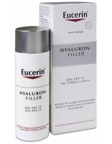 Eucerin Hyaluron Filler Antiarrugas Día Spf 15+ Piel Normal Y Mixta, 50 Ml