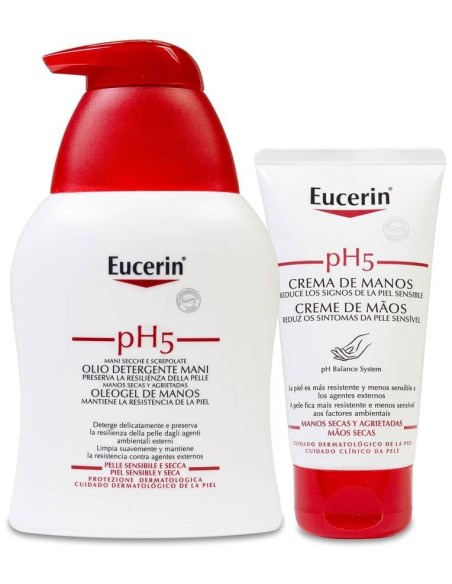 Eucerin Pack Ph5 Oleogel Manos 250Ml + Ph5 Crema Manos 75Ml