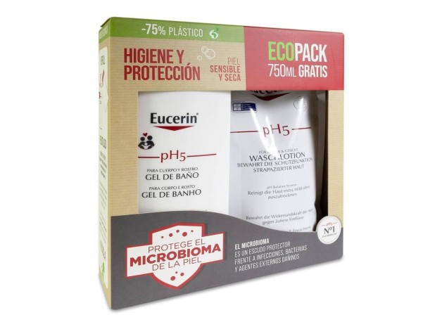 Ecopack Eucerin Ph5 Gel De Baño Piel Seca Y...
