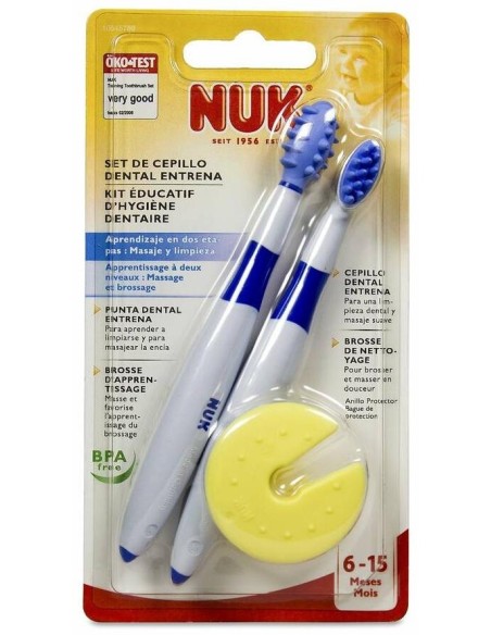 Nuk Set De Cepillo Dental Entrena, 2 Uds