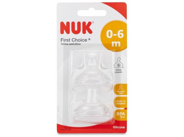 Nuk Fc Tetina Silicona Talla S 0-6 M, 2 Uds