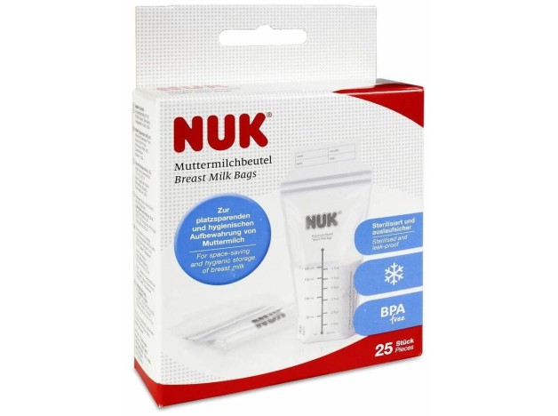 Nuk Bolsas Para Leche Materna, 25 Uds