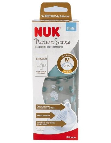 Biberon Nature Sense Tc Cristal 0-6 S Silico 240Ml