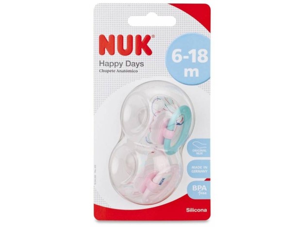 Nuk Chupete Classic Silicona 6-18 Meses, 2...