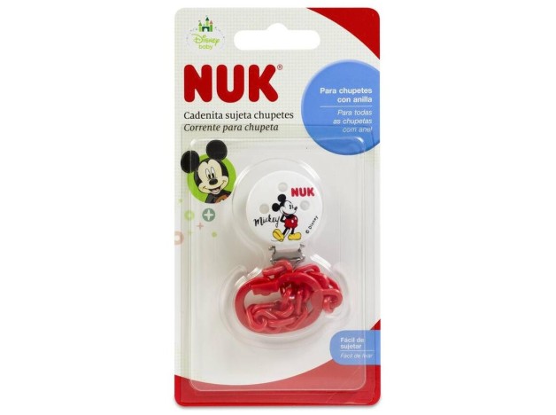 Nuk Cinta Sujeta Chupetes Mickey, 1 Unidad