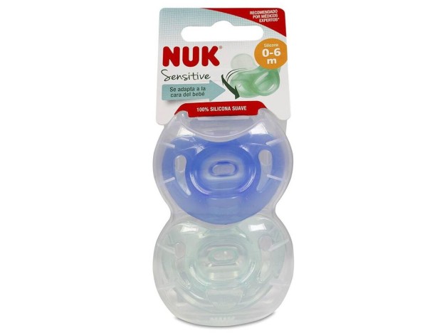 Nuk Chupete Sensitive Silicona 0-6 Meses, 2...
