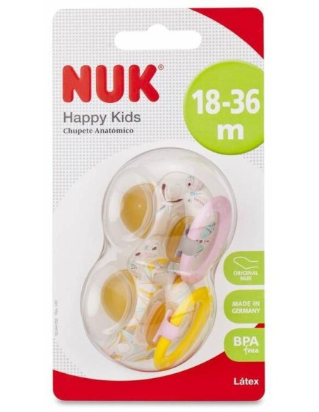 Nuk Chupete Classic Día Látex 18-36 Meses, 2 Unidades