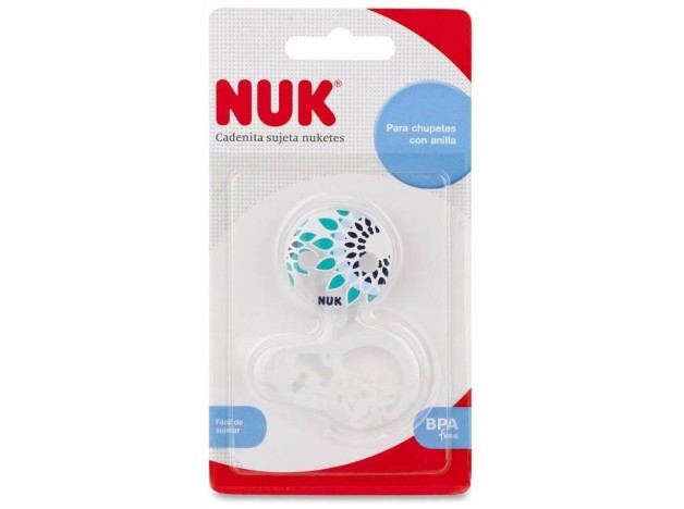 Nuk Cadenita Sujeta Chupetes Tritan, 1 Unidad