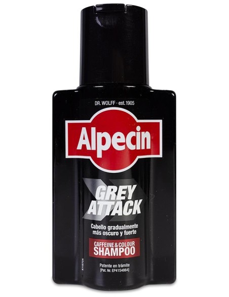 Alpecin Grey Attack Champú Anticaída Cafeína Y Color, 200 Ml