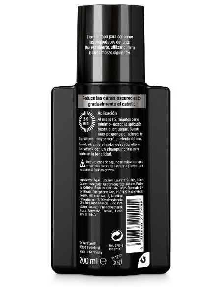 Alpecin Grey Attack Champú Anticaída Cafeína Y Color, 200 Ml