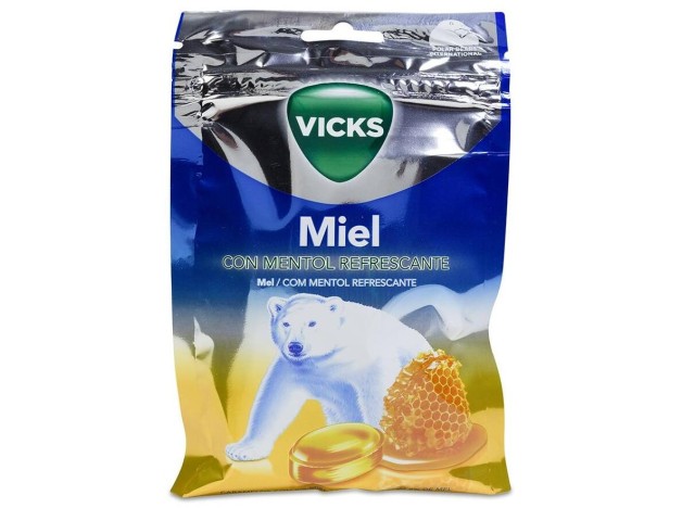 Vicks Praims Plus Caramelos Miel Refrescante, 72 G
