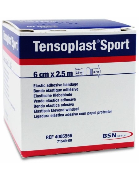 Tensoplast Sport Venda Elástica Adhesiva 6 Cm X 2,5 M, 1 Ud