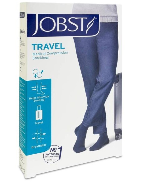 Jobst Calcetín Travel Negro Talla 2, 1 Par