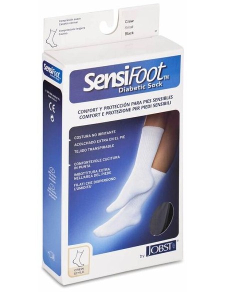 Sensifoot Calcetines Pie Diabético Compresión Normal Talla S, 2 Uds