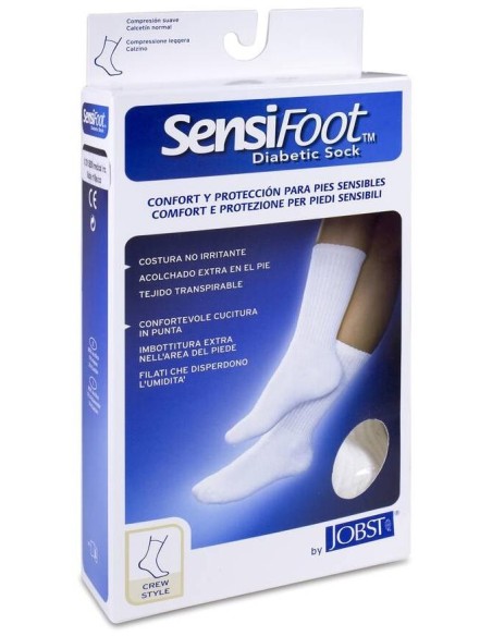Jobst Sensifoot Normal Blanco Talla S, 2 Unidades