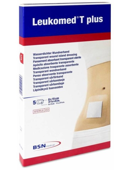 Leukoplast Leukomed T Plus 8 X 15 Cm, 5 Uds