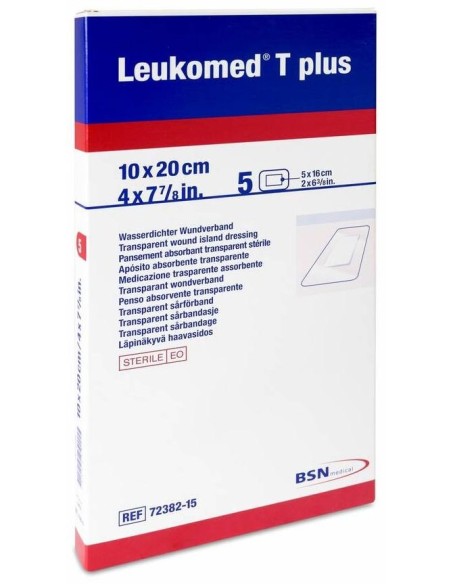 Leukoplast Leukomed T Plus 10 X 20 Cm, 5 Uds