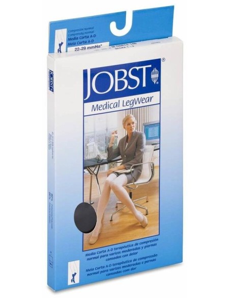 Jobst Media Corta 140 Negro Talla 6, 2 Unidades