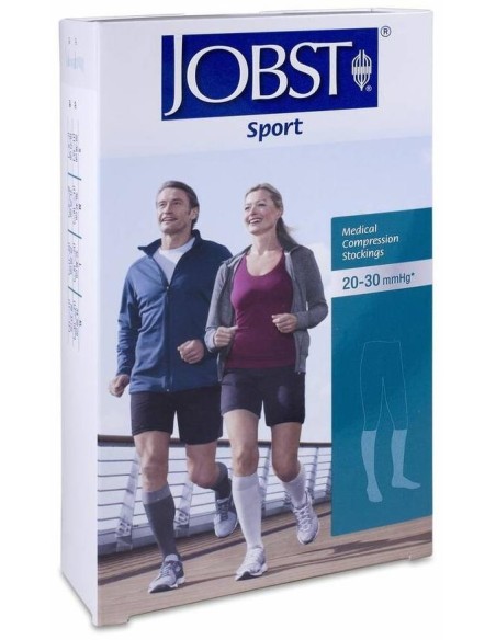 Jobst Sport Ccl1 Calcetín Compresión Ligera Negro/Gris Talla M, 1 Par