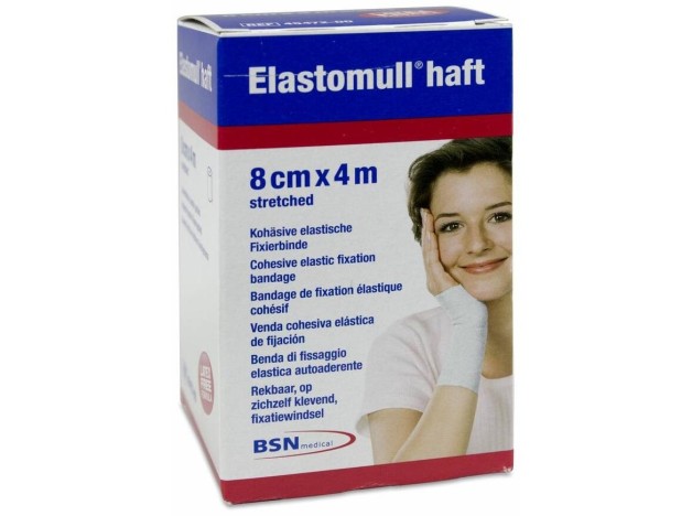 Leukoplast Elastomull Haft 8 Cm X 4 M, 1 Ud