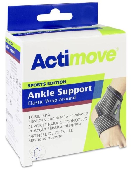 Actimove Tobillera Elástica Con Cincha Estabilizadora Talla M, 1 Unidad