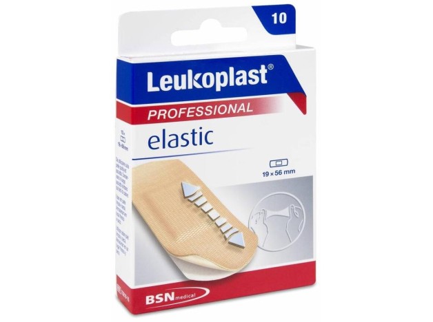 Leukoplast Elastic 19 Mm X 56 Mm, 10 Uds