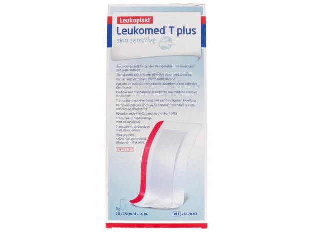 Leukomed T Plus Piel Sensible 10 X 25 Cm, 5...