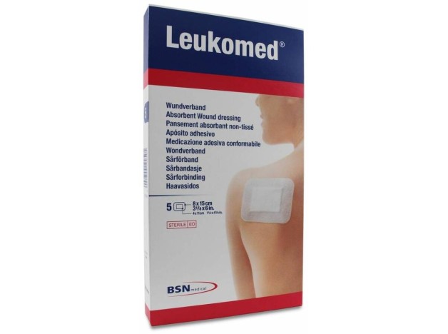Leukomed Apósito Postoperatorio 8 Cm X 15 Cm, 5...