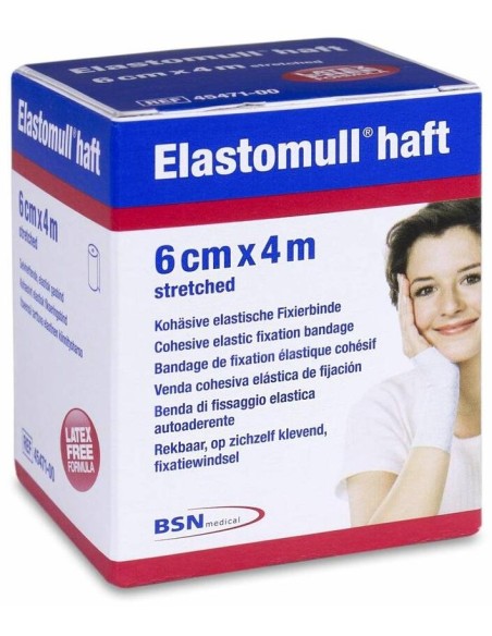 Leukoplast Elastomull Haft 6 Cm X 4 M, 1 Ud