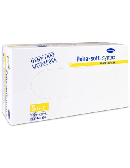 Hartmann Peha-Soft Syntex Guantes Vinilo Talla S, 100 Uds
