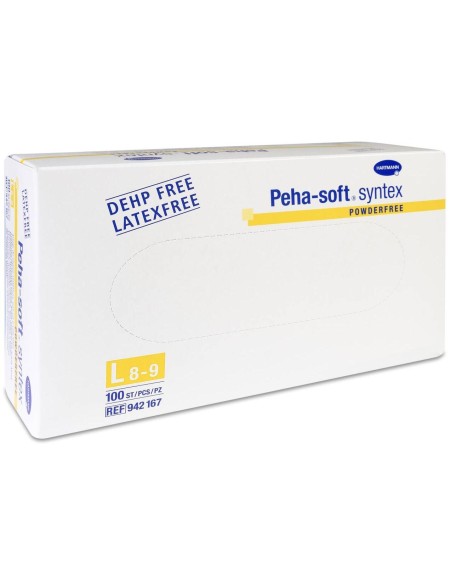Hartmann Peha-Soft Syntex Guantes Vinilo Talla L, 100 Uds
