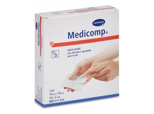 Medicomp Compresas Apósito Estéril 10X10Cm 10...