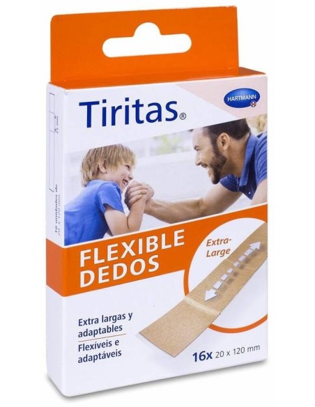 Tiritas Para Dedos Extra Larga, 16 Uds