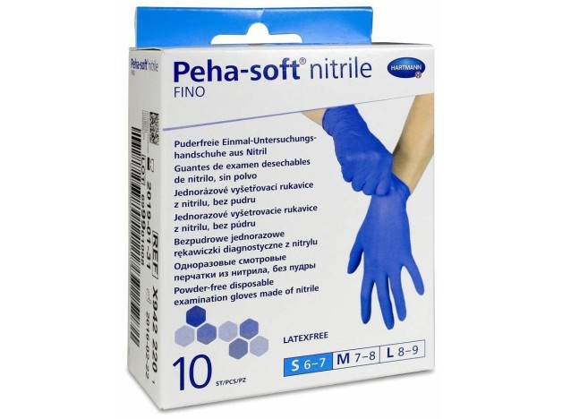 Peha-Soft Guantes Desechables De Nitrilo Talla...