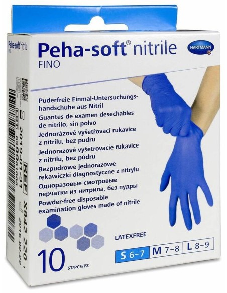 Peha-Soft Guantes Desechables De Nitrilo Talla S 10Uds