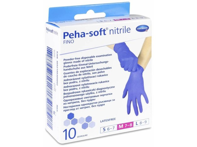 Peha-Soft Guantes Desechables De Nitrilo Talla...