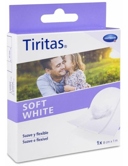 Tiritas Soft White 1 M X 8 Cm, 1 Ud