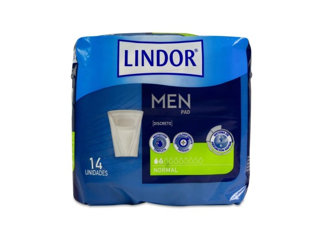 Lindor Men Pad Discreto 14Uds