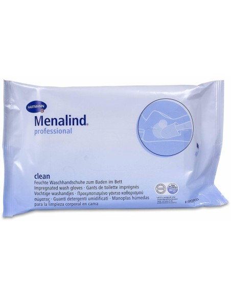 Menalind Professional Manopla Húmeda Enjabonada 8Uds