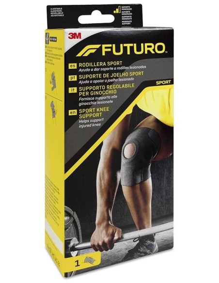 3M Futuro Rodillera Sport Neopreno Ajustable Talla Única, 1 Unidad