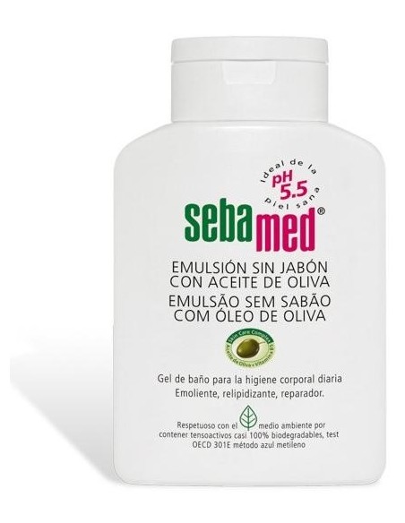 Sebamed Emulsión Sin Jabón Con Aceite De Oliva, 200 Ml