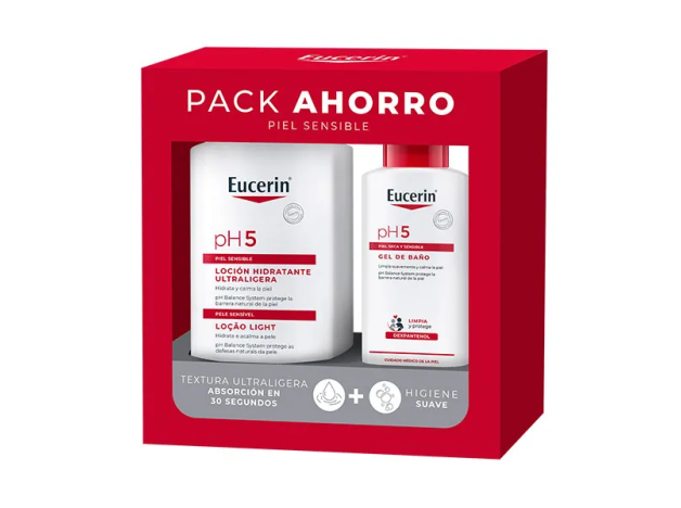 Eucerin Corporal Loción Ultraligera 1L + 200 ml