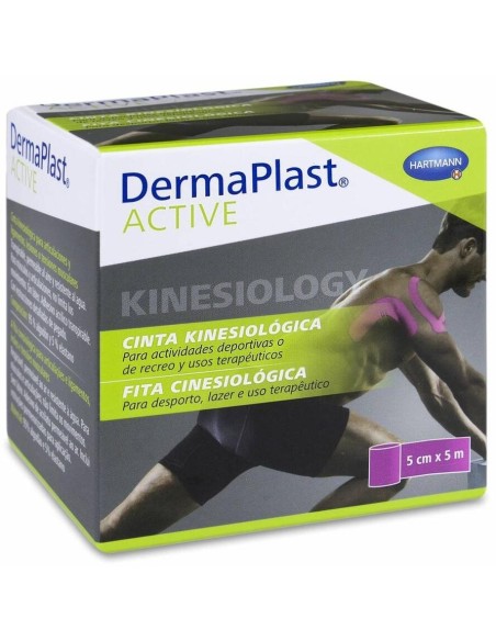 Dermaplast Active Cinta Kinesiológica Magenta 5 M, 1 Ud