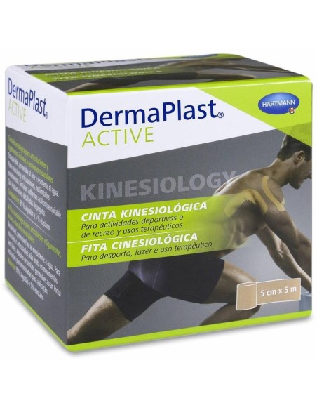 Dermaplast Active Cinta Kinesiológica Beige 5 M, 1 Ud