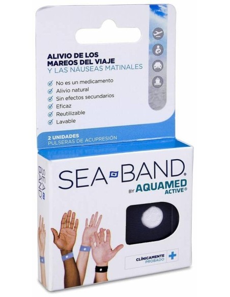 Sea-Band Pulsera Anti-Náuseas Adulto En Negro