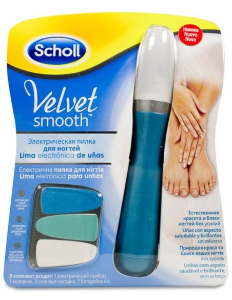 Dr. Scholl Velvet Smooth Lima Para Uñas, 1 Unidad