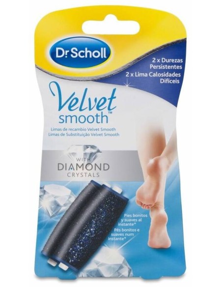 Scholl Velvet Smooth Recambio Durezas Persistentes Diamond Crystals, 2 Uds